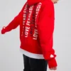 Love The Progress 2.0 Oversized Kapüşonlu Sweatshirt Asya Bedenleri “Kırmızı”
