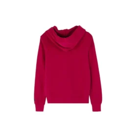 Love the Progress Baskılı Kapüşonlu Sweatshirt Asya Bedenleri “Kırmızı”