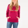 Love the Progress Baskılı Kapüşonlu Sweatshirt Asya Bedenleri “Kırmızı”