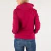Love the Progress Baskılı Kapüşonlu Sweatshirt Asya Bedenleri “Kırmızı”