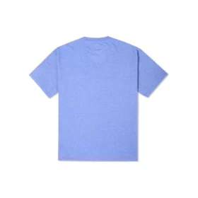 Nakışlı Cepli Tişört Asya Bedenleri “Washed Indigo”