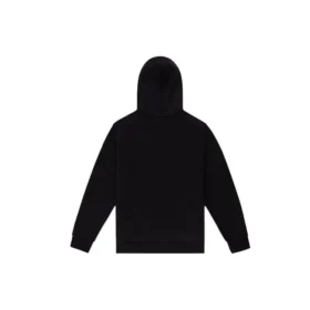 Nakışlı Yıldız Chevron Fransız Teri Kapüşonlu Sweatshirt Asya Bedenleri “Siyah”