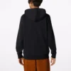 Nakışlı Yıldız Chevron Fransız Teri Kapüşonlu Sweatshirt Asya Bedenleri “Siyah”