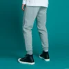 Nakışlı Yıldız Chevron Jogger FT Asya Bedenleri “Gri”