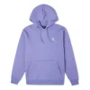 Nakışlı Yıldız Chevron Kapüşonlu Sweatshirt Asya Bedenleri “Mor”