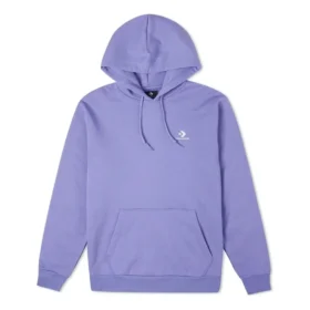 Nakışlı Yıldız Chevron Kapüşonlu Sweatshirt Asya Bedenleri “Mor”