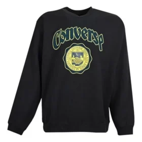 Üniversite Crew Sweatshirt Asya Bedenleri “Siyah”