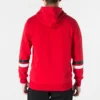 Üniversite Temalı Yazılı Kapüşonlu Sweatshirt Asya Bedenleri “Kırmızı”