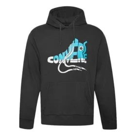 Novelty Sneaker Grafik Kapüşonlu Sweatshirt Asya Bedenleri “Siyah”