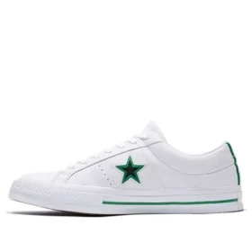 One Star Ox Deri Beyaz/Yeşil Orijinal Stil