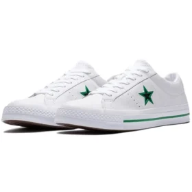 One Star Ox Deri Beyaz/Yeşil Orijinal Stil