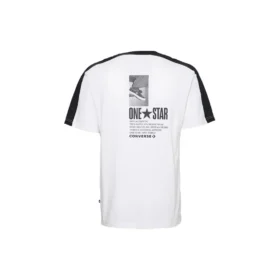 One Star Panel T-Shirt Asya Bedenleri “Beyaz”