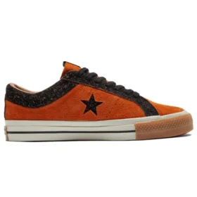 One Star Retro Casual Kaykay Ayakkabıları Turuncu Yeni Yıl Serisi Unisex