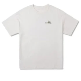 Oversized Park Grafik Tişört “Egret”