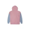 Oversized Renk Bloklu Kapüşonlu Sweatshirt Asya Bedenleri “Pink Aura Multi”