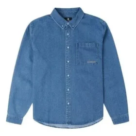 Oxford Uzun Kollu Denim Gömlek Asya Bedenleri “İndigo Mavisi”