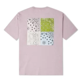 Paisley Desenli Tişört Asya Bedenleri “Pembe”