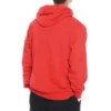 Parmak Harfli Kapüşonlu İpli Sweatshirt Kırmızı