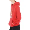 Parmak Harfli Kapüşonlu İpli Sweatshirt Kırmızı
