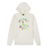 Peace & Unity Geri Dönüştürülmüş Kapüşonlu Sweatshirt Asya Bedenleri “Egret”