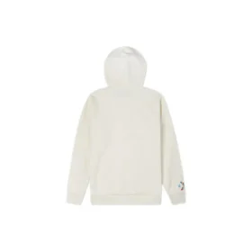 Peace & Unity Geri Dönüştürülmüş Kapüşonlu Sweatshirt Asya Bedenleri “Egret”