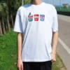 Pics Aplike Kısa Kollu Tişört Unisex Beyaz
