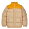 Puffer Kış Ceketleri Asya Bedenleri “Beige Tan”