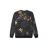 Realtree Baskılı Bisiklet Yaka Sweatshirt Asya Bedenleri “Siyah”
