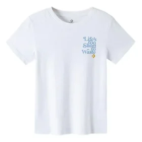 Renew Life Asya Bedenleri “s Too Short To Waste Wake-Up Call Grafik Tişört “Beyaz”