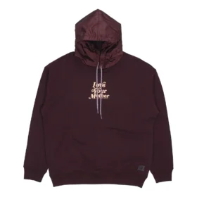 Renew Retro Kapüşonlu Sweatshirt Asya Bedenleri “Bordo”