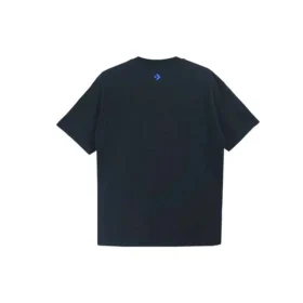 Resimler Aplike Kısa Kollu Tişört Unisex Siyah