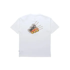 Resimler Kısa Kollu Tişört Unisex Beyaz