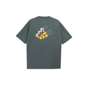 Resimler Kısa Kollu Tişört Unisex Gri