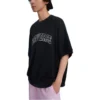 Retro Chuck Crew Tişört Asya Bedenleri “Siyah”