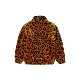 Retro Leopar Desenli Bol Ceket Çift Stili Asya Bedenleri “Kahverengi”