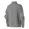 Örgü Mock Neck Sweatshirt Asya Bedenleri “Gri”