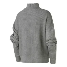 Örgü Mock Neck Sweatshirt Asya Bedenleri “Gri” Örgü Mock Neck Sweatshirt Asya Bedenleri “Gri”