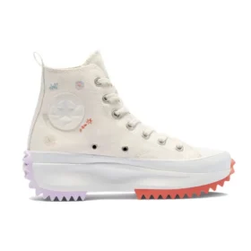 Run Star Hike Platform High “Nakışlı Çiçek – Egret”