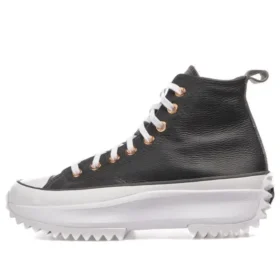Run Star Hike Platform Metalik ve Deri Yüksek Bilekli “Siyah”