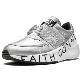Run Star x Faith Connexion Düşük Bilekli Metal Gümüş