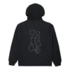 Shapes Grafik Bubble Kapüşonlu Sweatshirt Asya Bedenleri “Siyah”