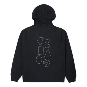 Shapes Grafik Bubble Kapüşonlu Sweatshirt Asya Bedenleri “Siyah”