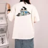 Skateboard Logo Tişört Asya Bedenleri “Beyaz”