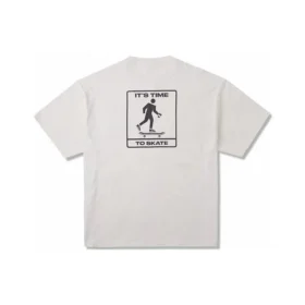 Skateboard Pocket Tişört Asya Bedenleri “Bej”