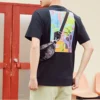 Sling Pack Desenli Çanta “Siyah Gri”