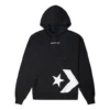 Star Chevron Cepli Kapüşonlu Sweatshirt Asya Bedenleri “Siyah”