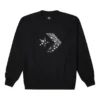 Star Chevron Paisley Desenli Sweatshirt Asya Bedenleri “Siyah”