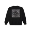 Star Chevron Paisley Desenli Sweatshirt Asya Bedenleri “Siyah”