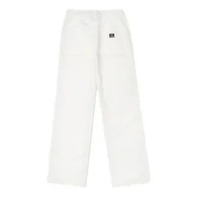 Straight Leg Dokuma Pantolon Asya Bedenleri “Beyaz”