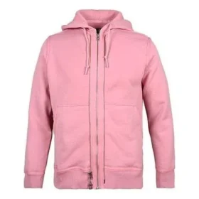 Tam Fermuarlı Kapüşonlu Sweatshirt Asya Bedenleri “Pink”